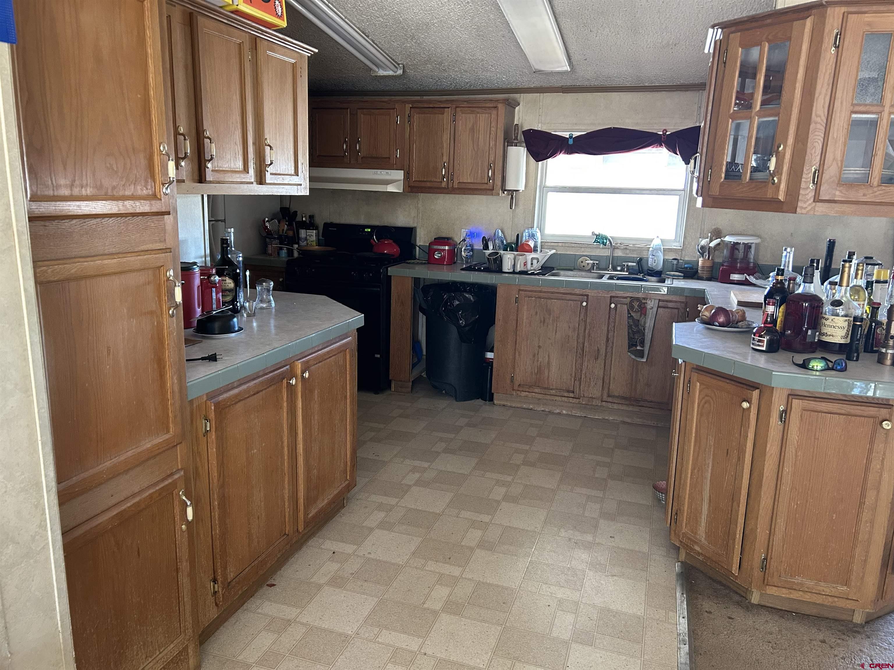 2011 County Road F4 Egnar, CO 81325 - Photo 19 of 34 a kitchen with stainless steel appliances granite countertop a refrigerator sink and cabinets