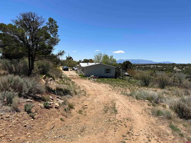 a view of city and mountain