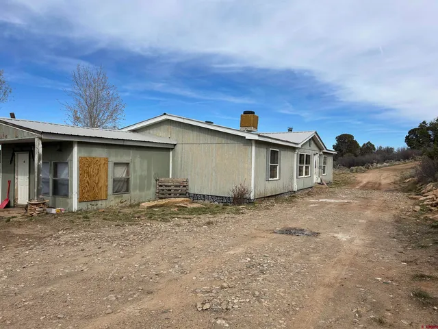 a backyard of a house