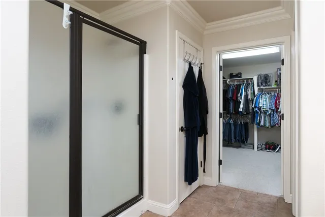 a view of a closet and storage