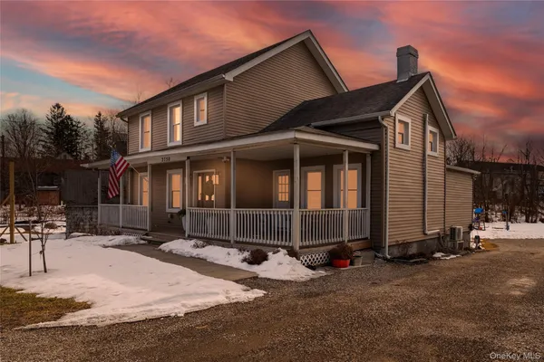 a front view of a house