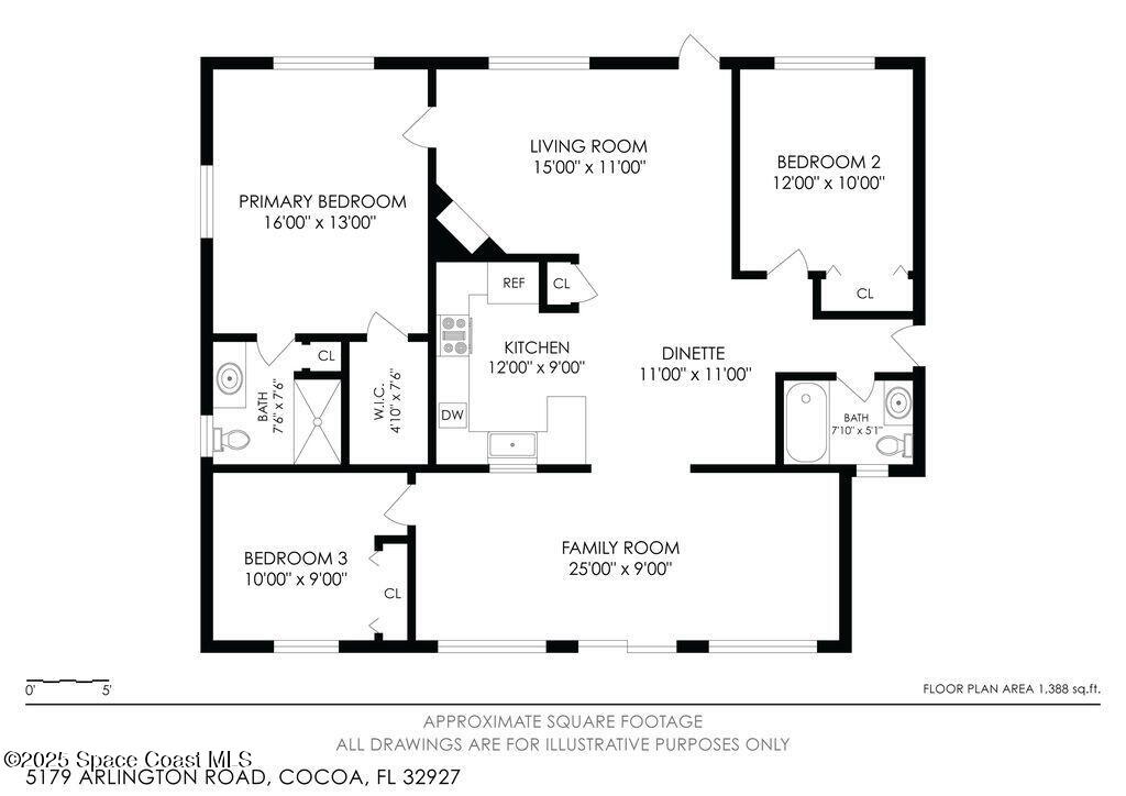 5179 Arlington Road Cocoa, FL 32927 - Photo 23 of 23 Floorplan