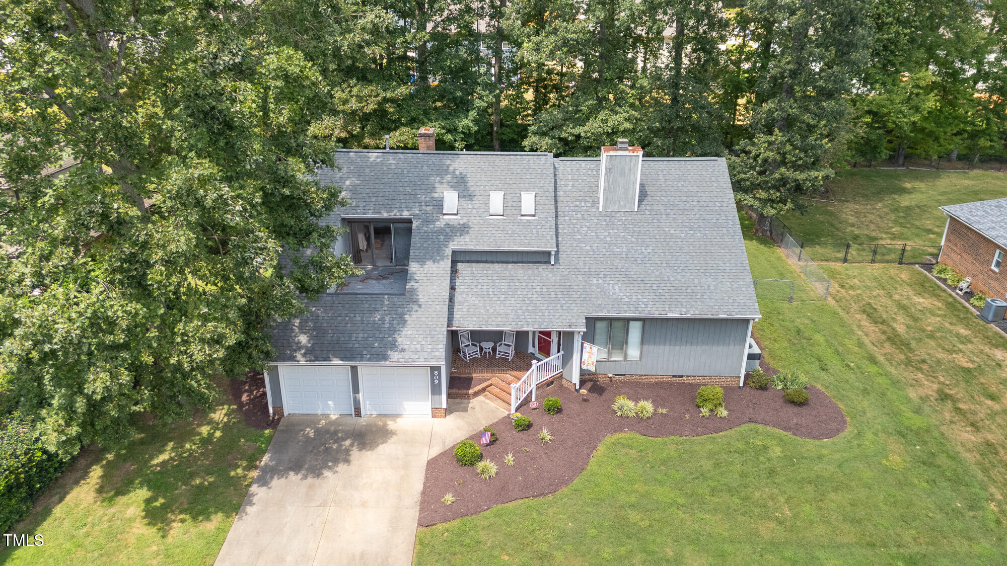 809 Brookview Drive Elon, NC 27244 - Photo 41 of 53 an aerial view of a house