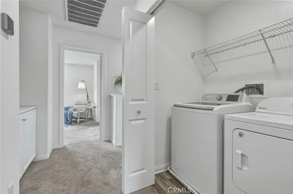 a view of storage and utility room