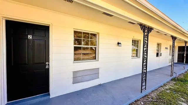 a view of front door
