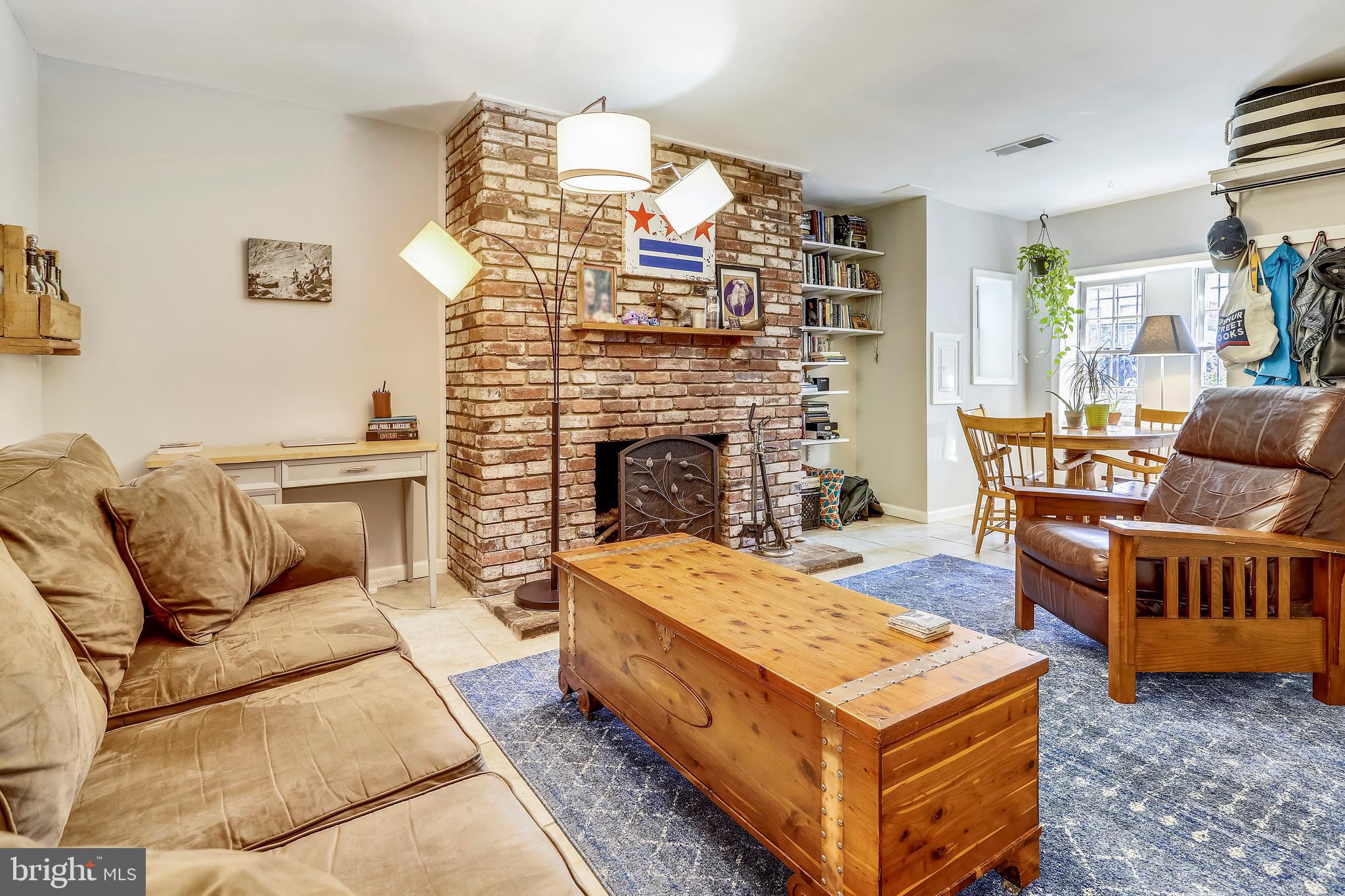 718 F Street Northeast Washington, DC 20002 - Photo 28 of 41 Second Fireplace adds coziness & ambiance!