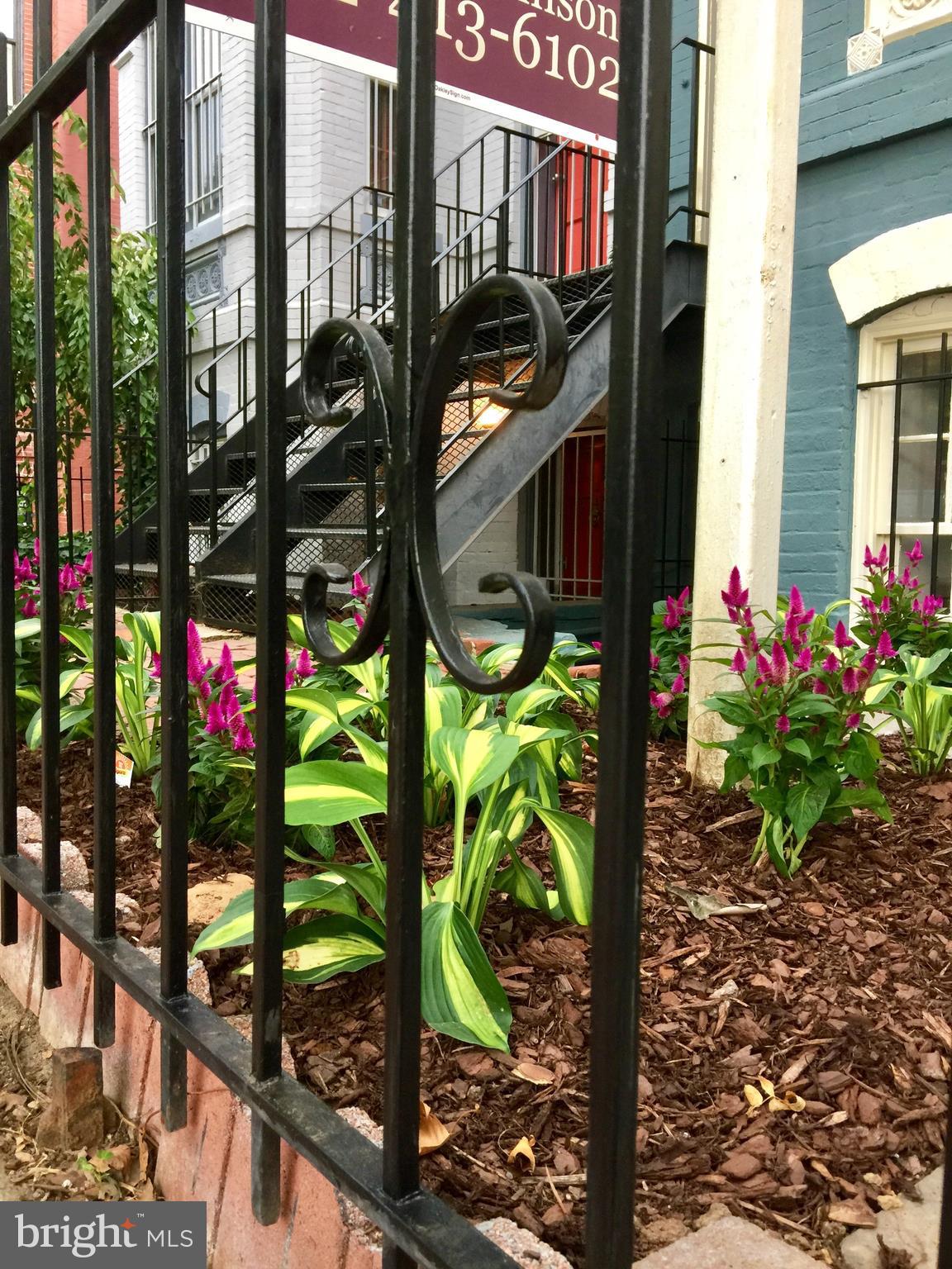 718 F Street Northeast Washington, DC 20002 - Photo 36 of 41 Newly painted black gates at Entrance.