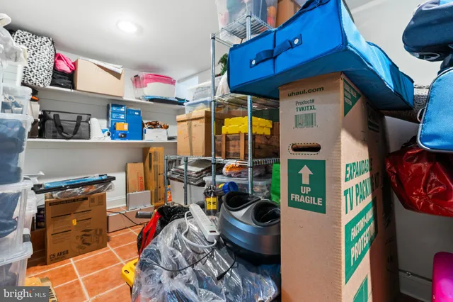 a view of storage and utility room