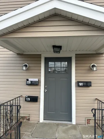 a view of a car door of the house
