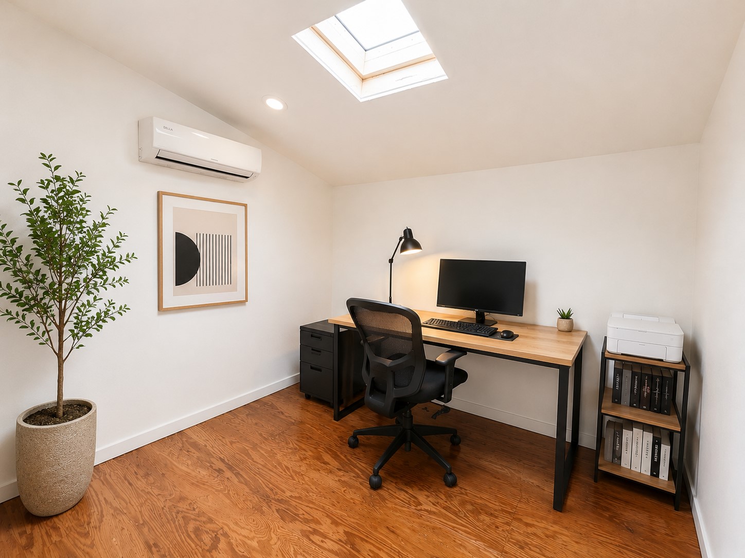 405 Ridgewood Road Austin, TX 78746 - Photo 19 of 22 The Outside casita has a Bright room with ceiling skylight a side window and minisplit, perfect for home office or kids play room