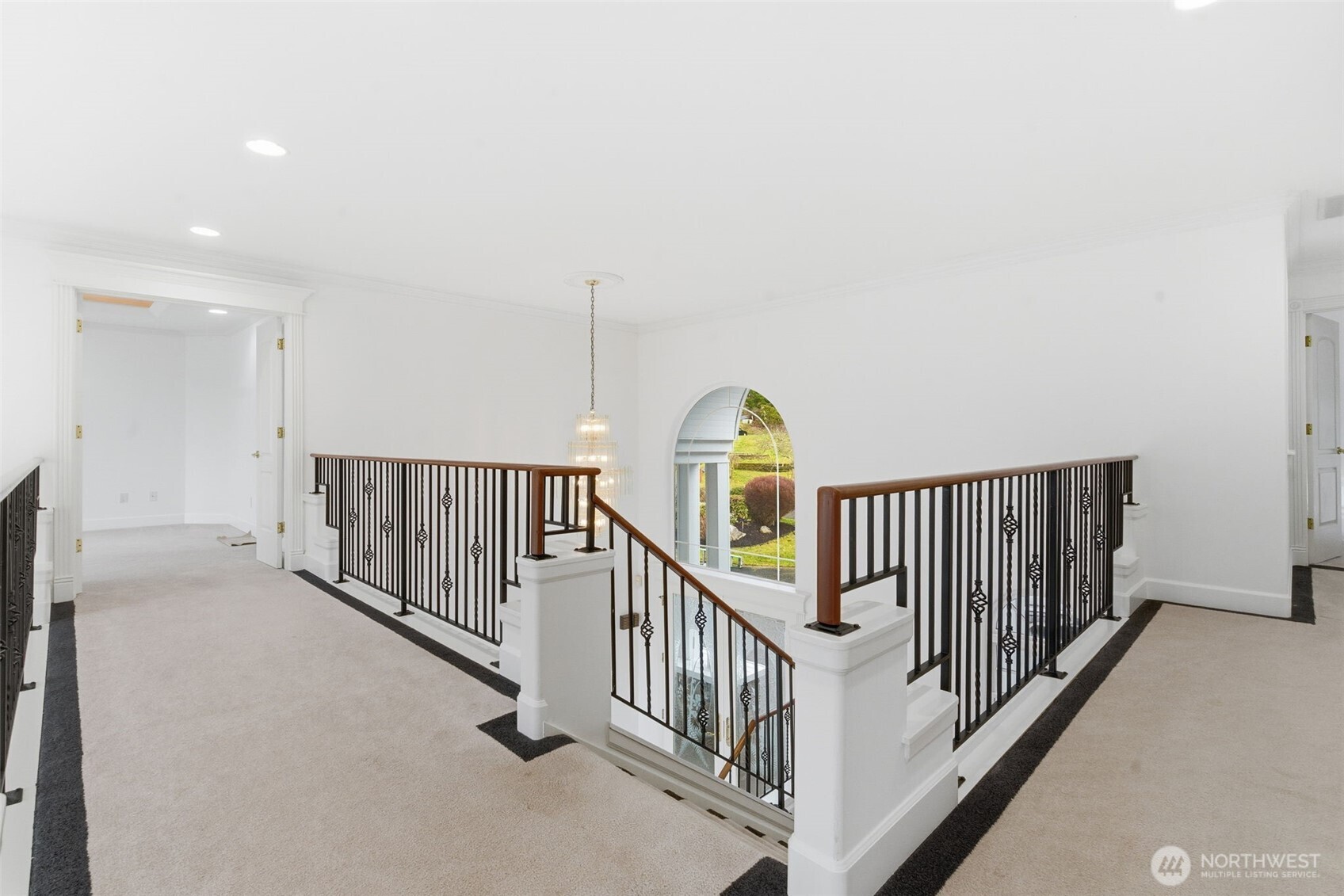 457 East Victor Road Belfair, WA 98528 - Photo 13 of 40 a view of staircase with lots of white walls