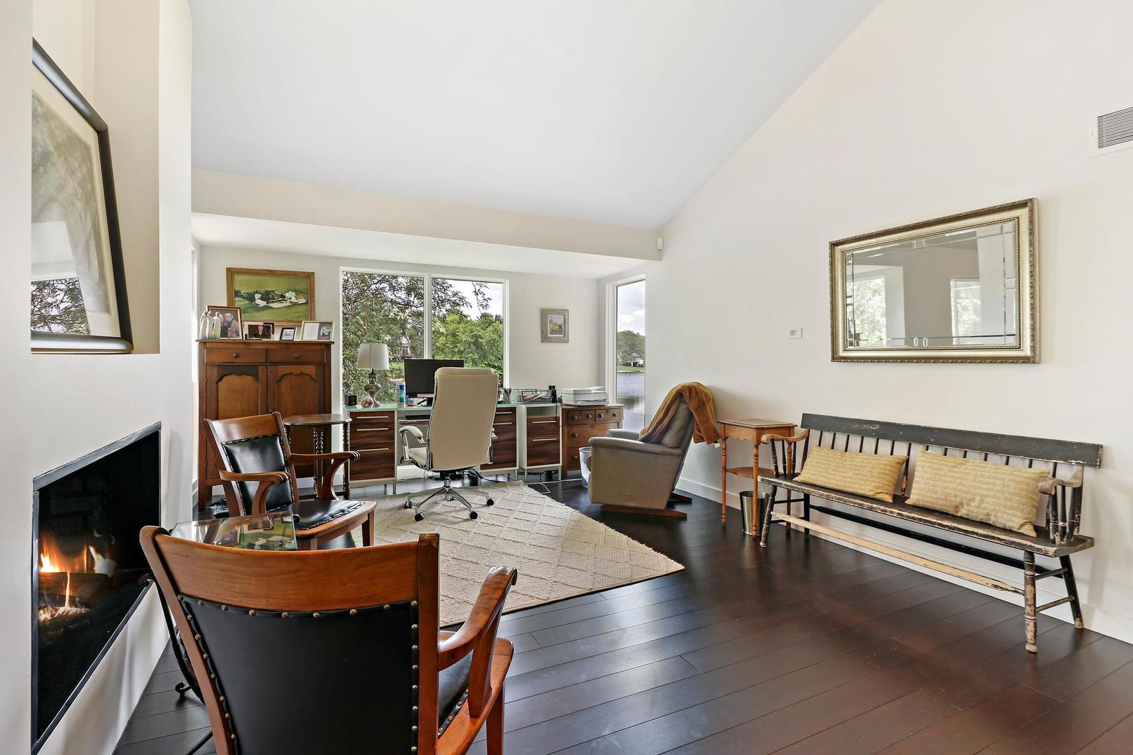 30 West Mundhank Road South Barrington, IL 60010 - Photo 14 of 45 a living room with furniture and floor to ceiling windows