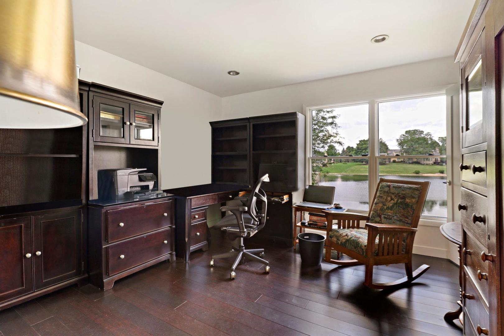 30 West Mundhank Road South Barrington, IL 60010 - Photo 32 of 45 a view of a workspace with furniture and a window