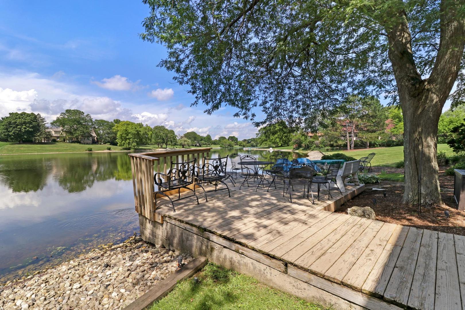 30 West Mundhank Road South Barrington, IL 60010 - Photo 9 of 45 a view of a lake with sitting area
