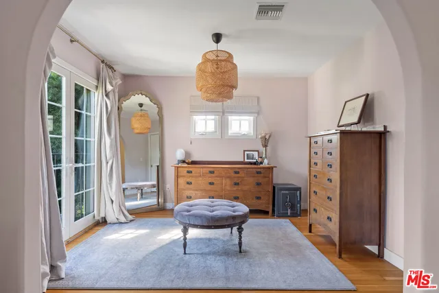 a room with furniture and a window