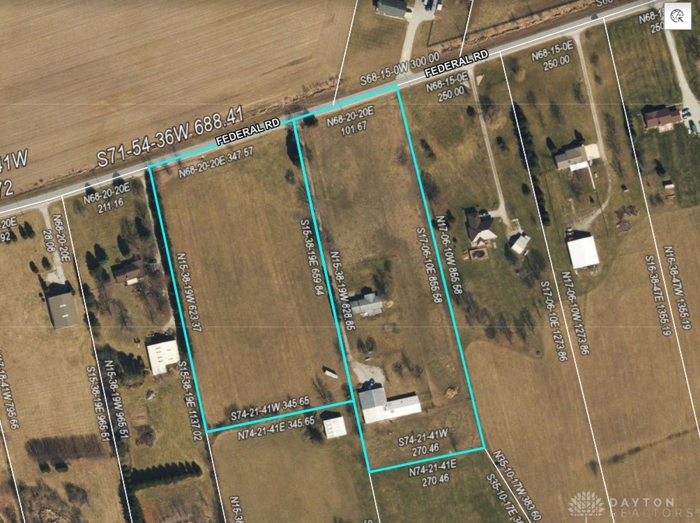 Lot on left/west