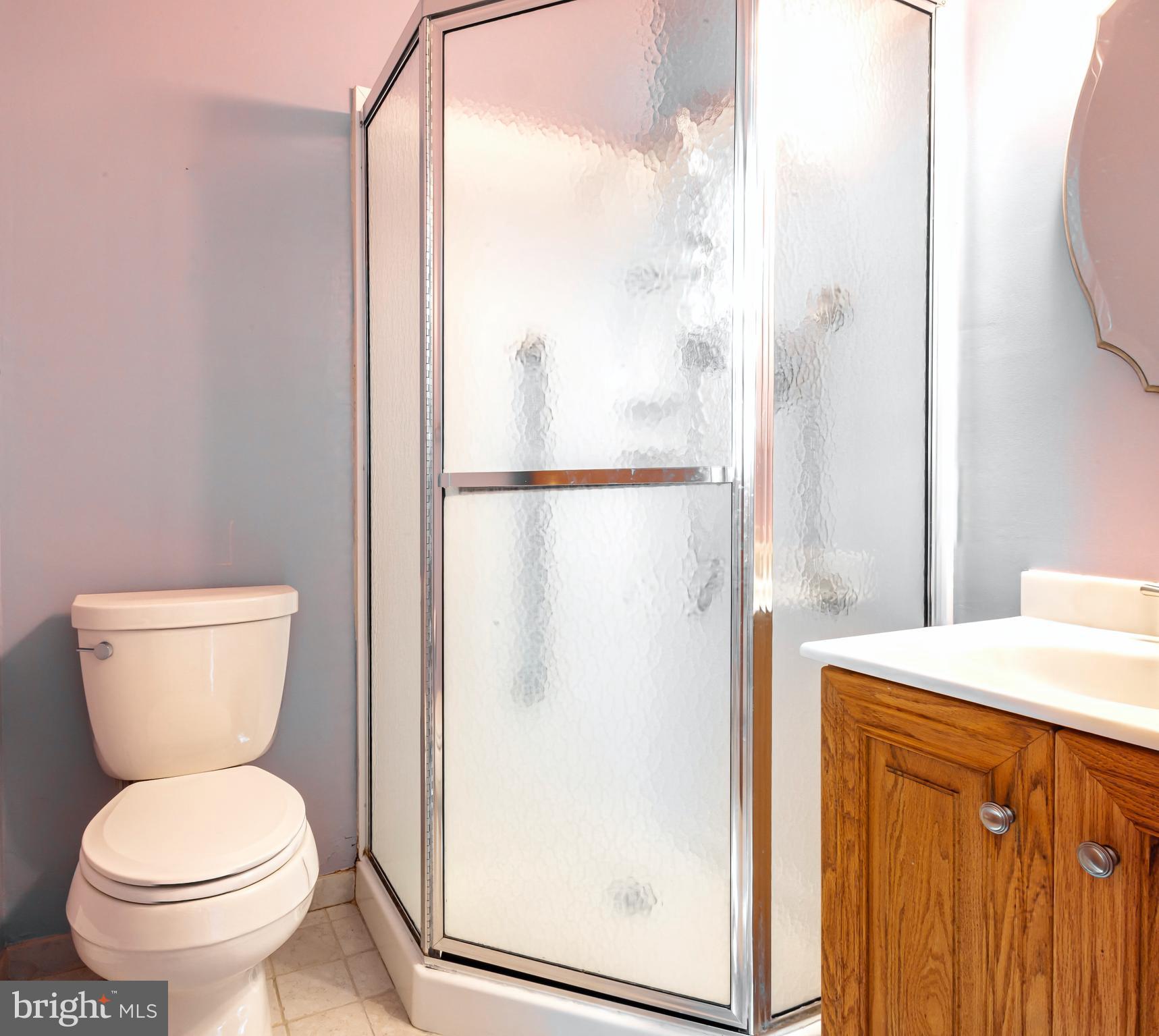 24 Cedar Creek Drive Clementon, NJ 08021 - Photo 17 of 28 a bathroom with a toilet a sink and a mirror