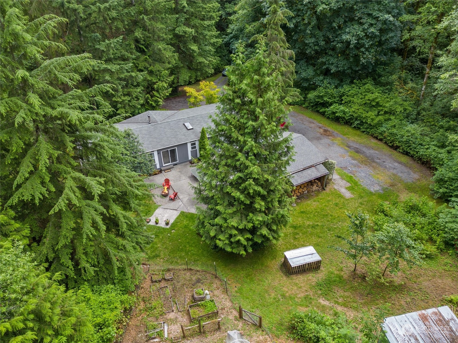 22514 53rd Avenue Southeast Bothell, WA 98021 - Photo 33 of 40 an aerial view of a house with a yard