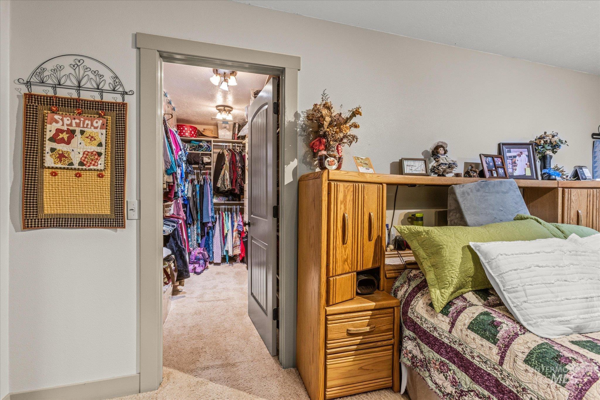 1 Sunset Trail Banks, ID 83602 - Photo 23 of 42 Spacious walk-in closet with carpeted flooring and recessed lighting