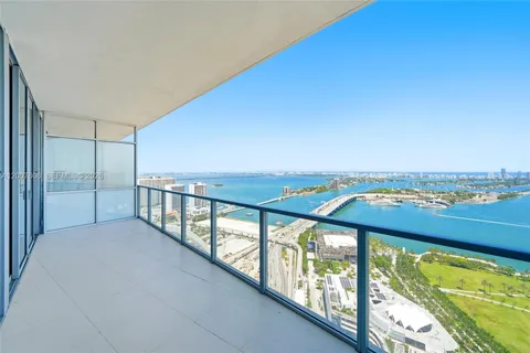 a view of a city from a balcony