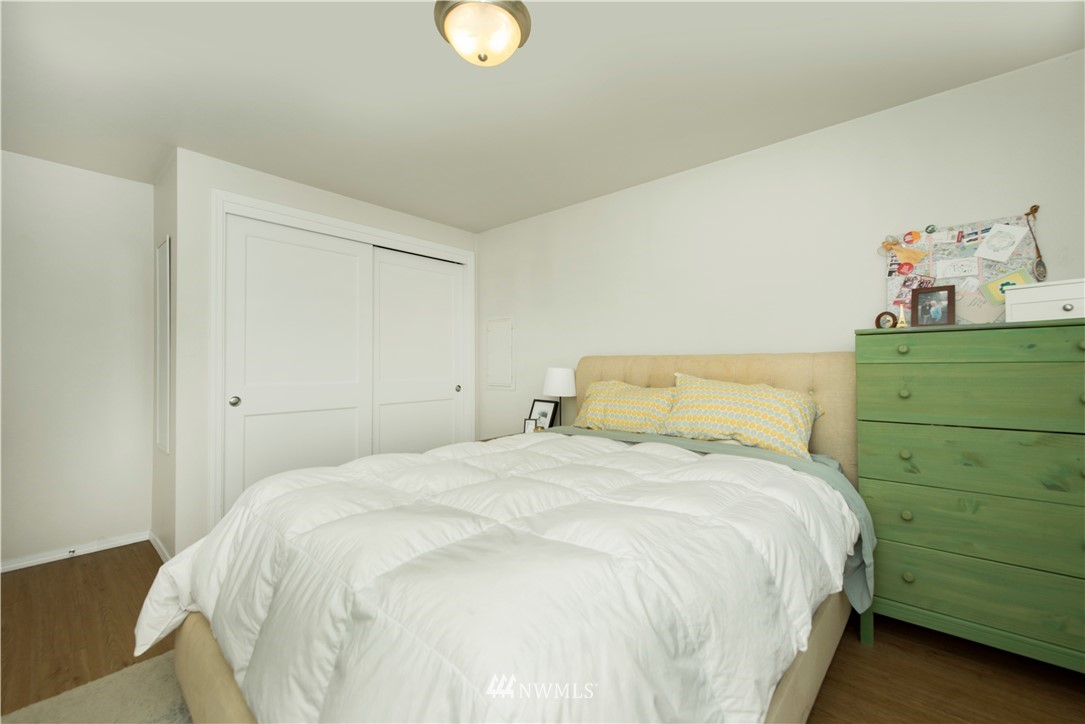 338 Northwest 46th Street Seattle, WA 98107 - Photo 15 of 25 a bedroom with a bed and closet