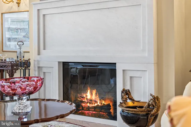 a view of fireplace room