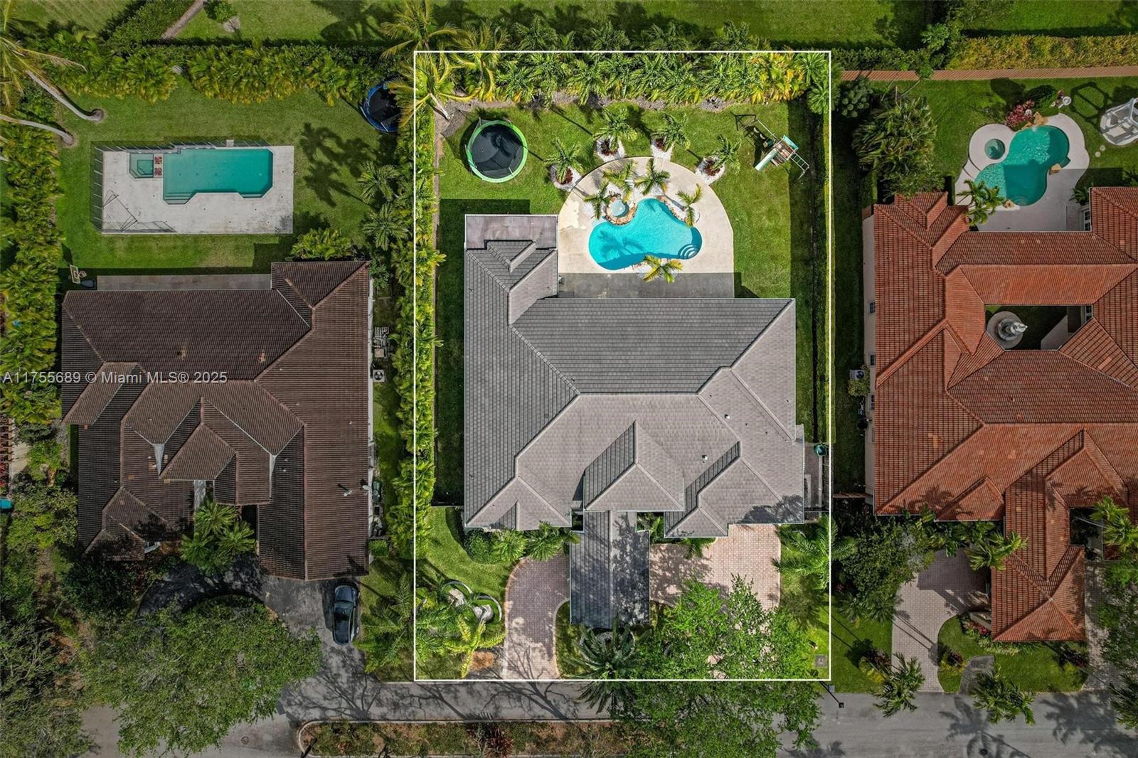 9491 Southwest 124th Terrace Miami, FL 33176 - Photo 6 of 26 an aerial view of a house with outdoor space and street view