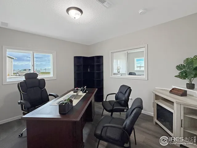 a room with furniture