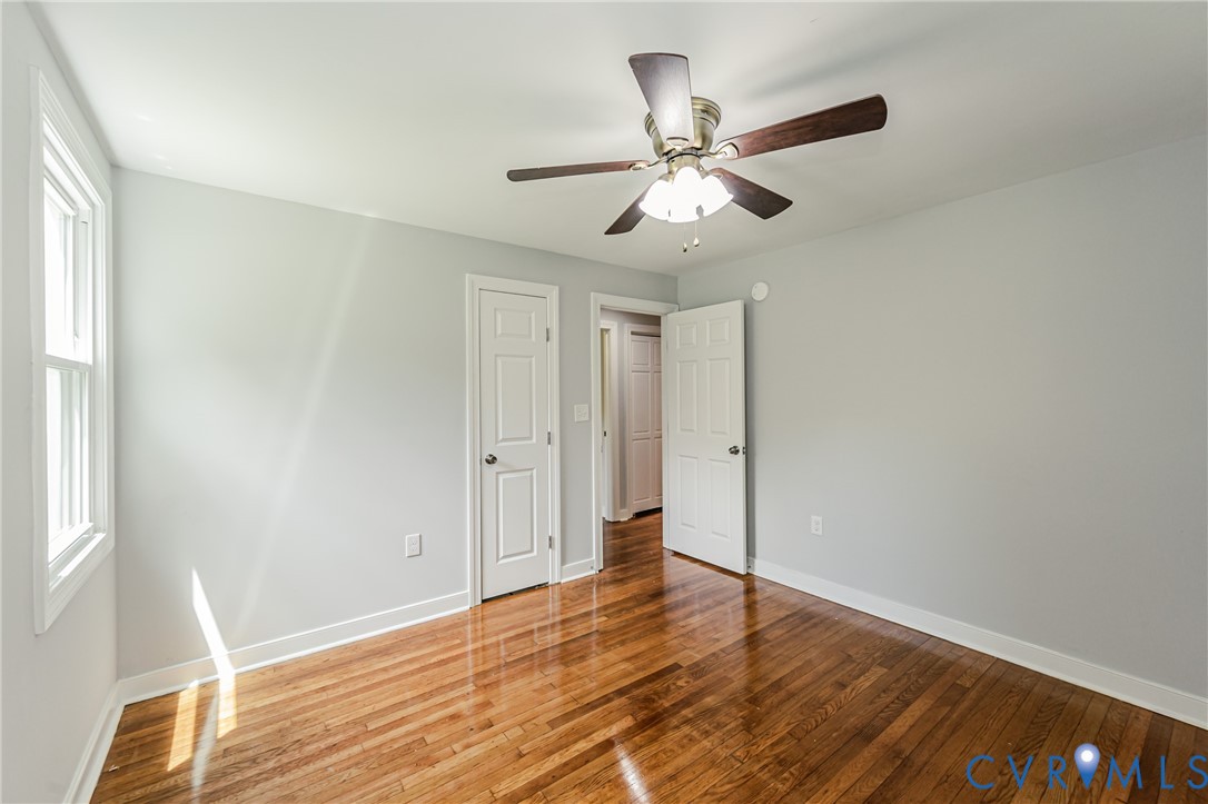 2015 Fordson Road Richmond, VA 23229 - Photo 29 of 48 Bedroom featuring hardwood flooring, a ceiling fan