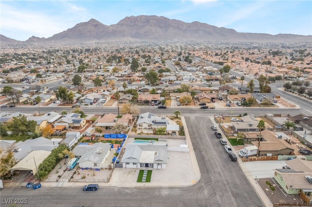 652 Red Lake Way Las Vegas, NV 89110 - Photo 66 of 66 Aerial perspective of suburban area with mountains