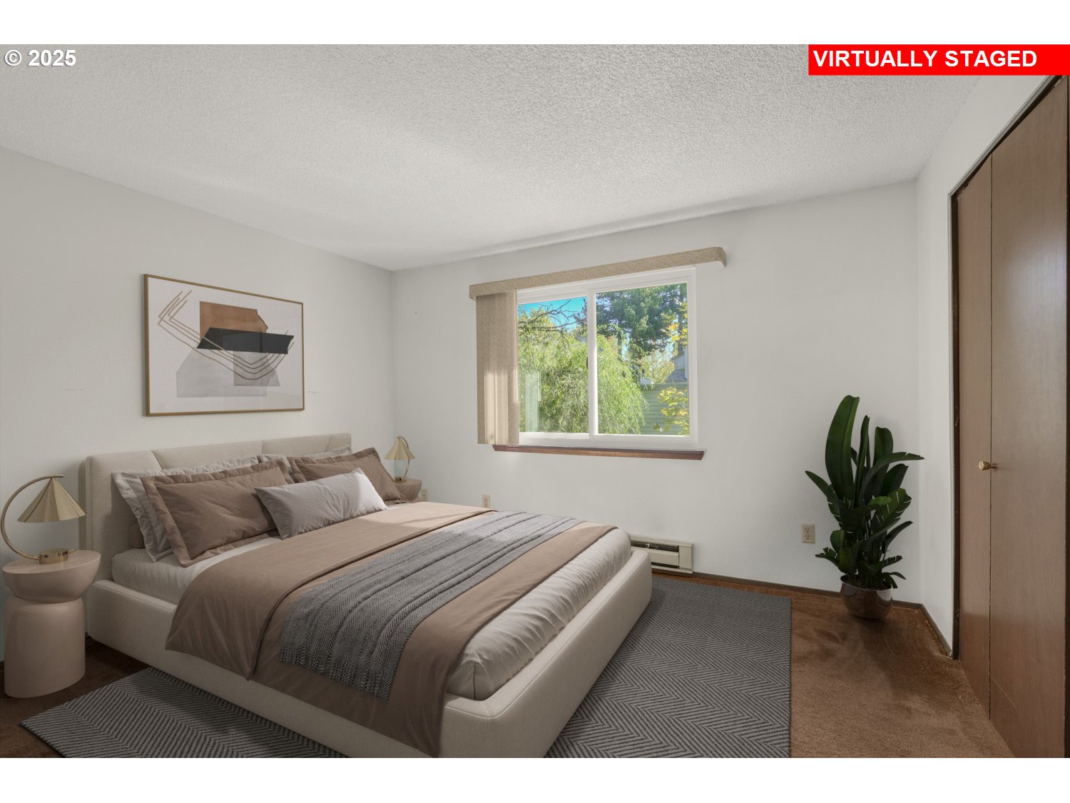 650 Southwest Meadow Drive, Unit 218 Beaverton, OR 97006 - Photo 19 of 25 a bedroom with a bed and a window