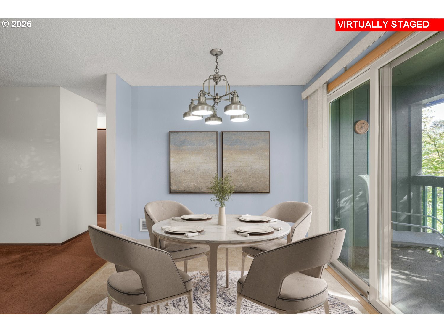 650 Southwest Meadow Drive, Unit 218 Beaverton, OR 97006 - Photo 10 of 25 a view of a dining room with furniture and chandelier