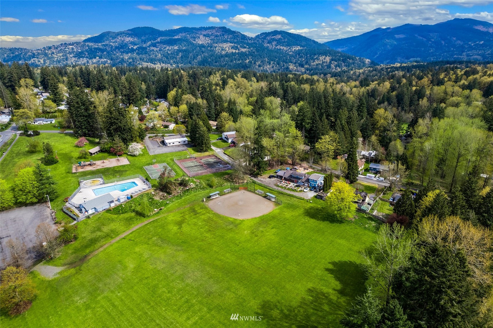 20605 Southeast 159th Street Renton, WA 98059 - Photo 38 of 40 a view of a city with mountains in the background