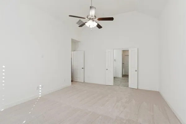 a view of an empty room