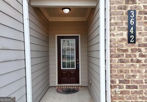 a view of front door of house