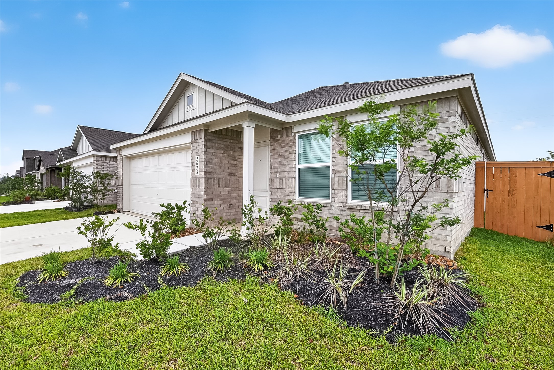 2025 home in Canterra Creek is on the market and ready for new owners. It has never been lived in and comes just as you see it from the builder.
