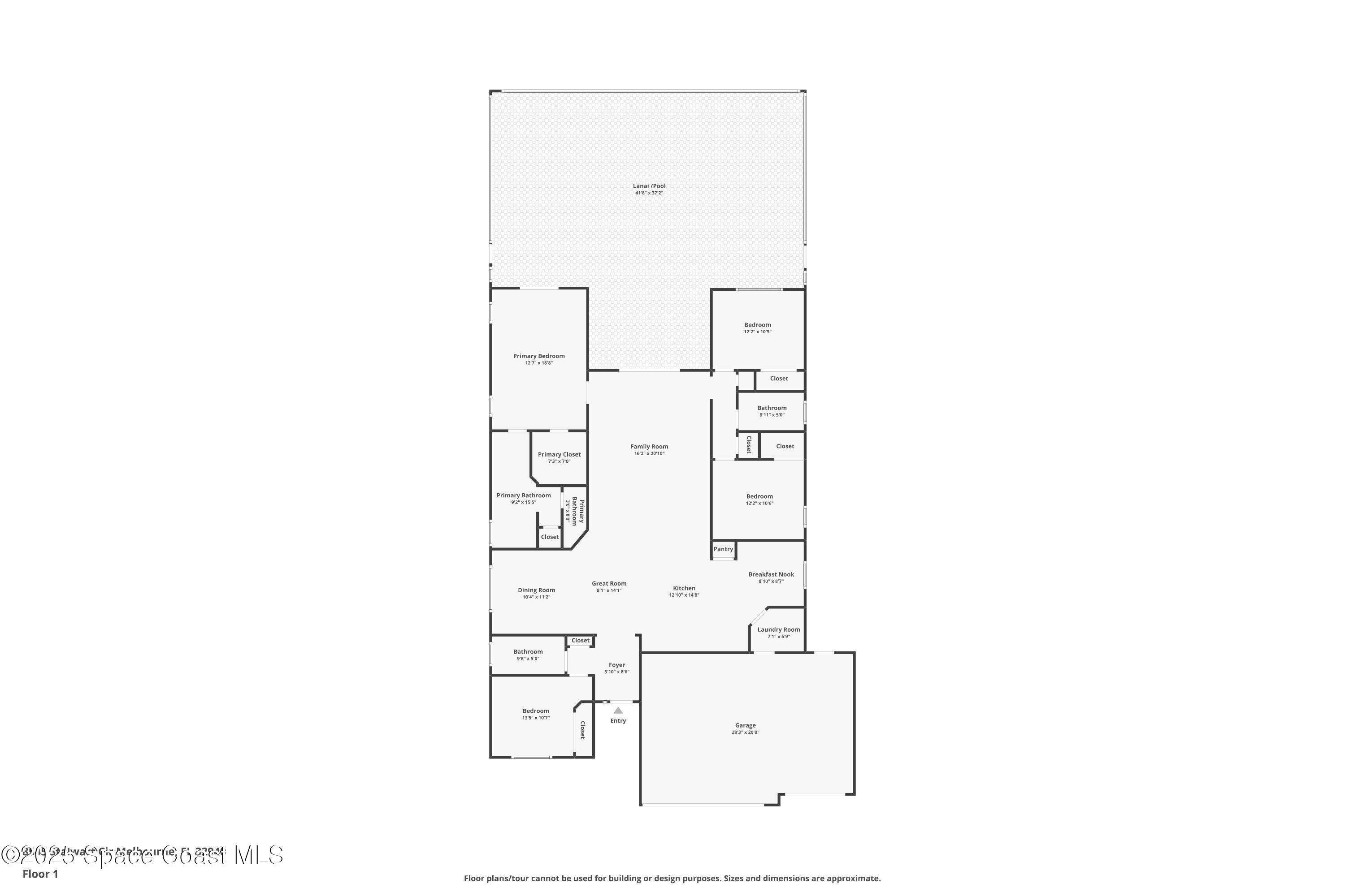 8545 Stalwart Circle Melbourne, FL 32940 - Photo 51 of 51 a picture of a floor plan