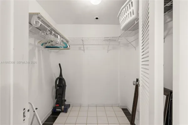 a view of a closet