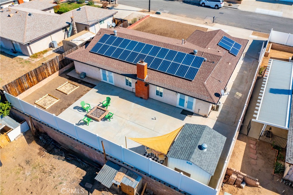 12780 Blossom Avenue Yucaipa, CA 92399 - Photo 27 of 31 an aerial view of a house with a pool
