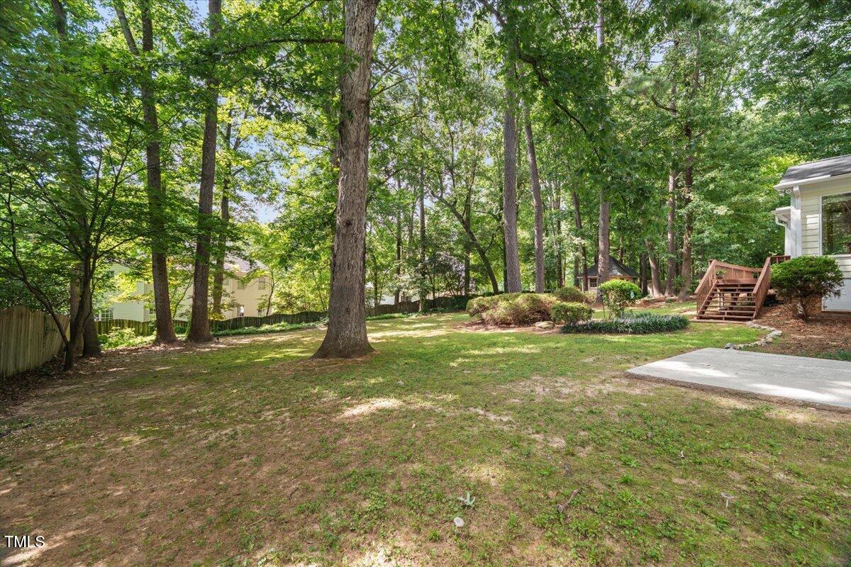 6117 Dodsworth Drive Raleigh, NC 27612 - Photo 48 of 54 a view of a yard with a tree