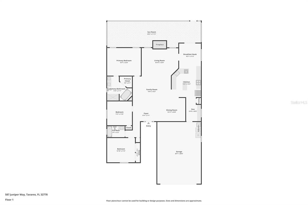 587 Juniper Way Tavares, FL 32778 - Photo 39 of 56 a picture of a floor plan