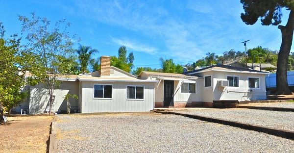 10455-59 Valle Vista Road Lakeside, CA 92040 - Photo 2 of 20 Exterior Front View of the 3 BR 1.75 Bath Home.