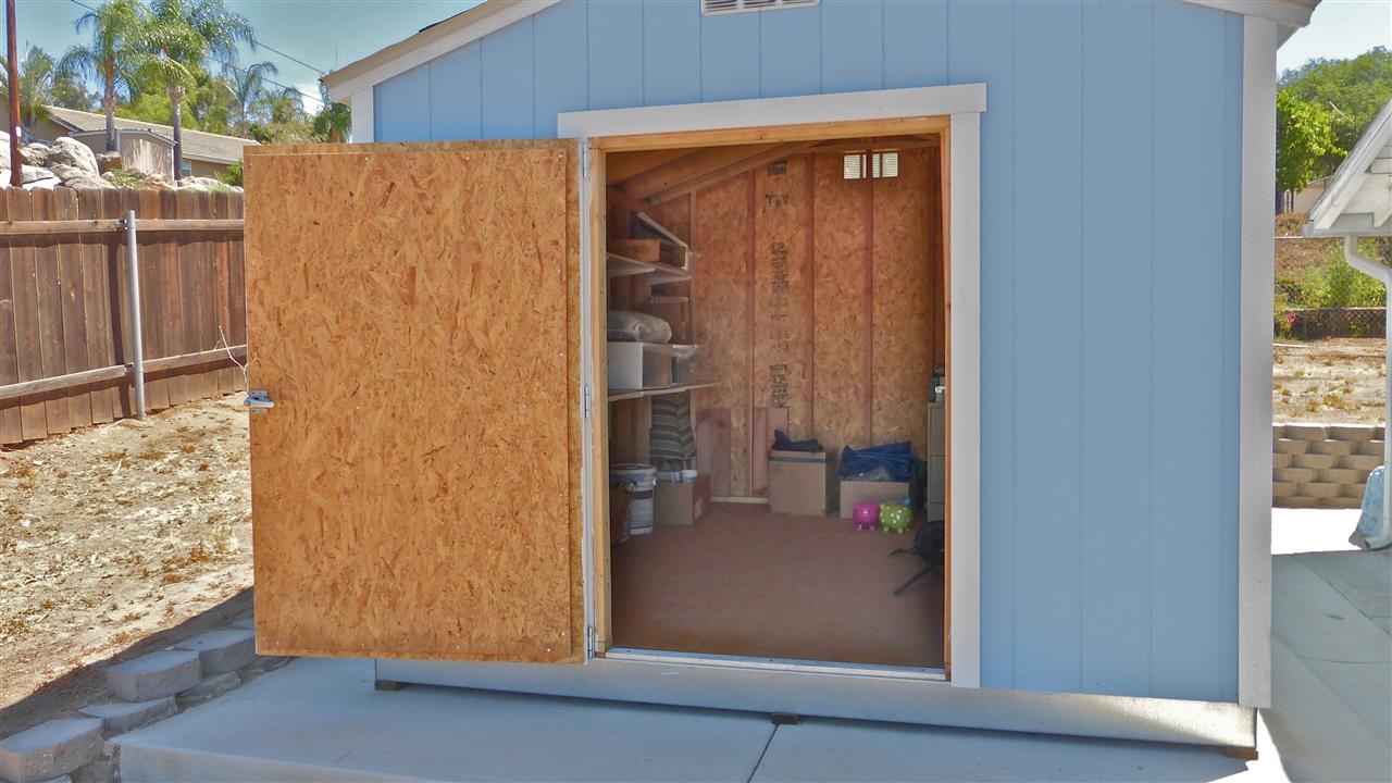 10455-59 Valle Vista Road Lakeside, CA 92040 - Photo 15 of 20 Interior of Shed-Storage Area
