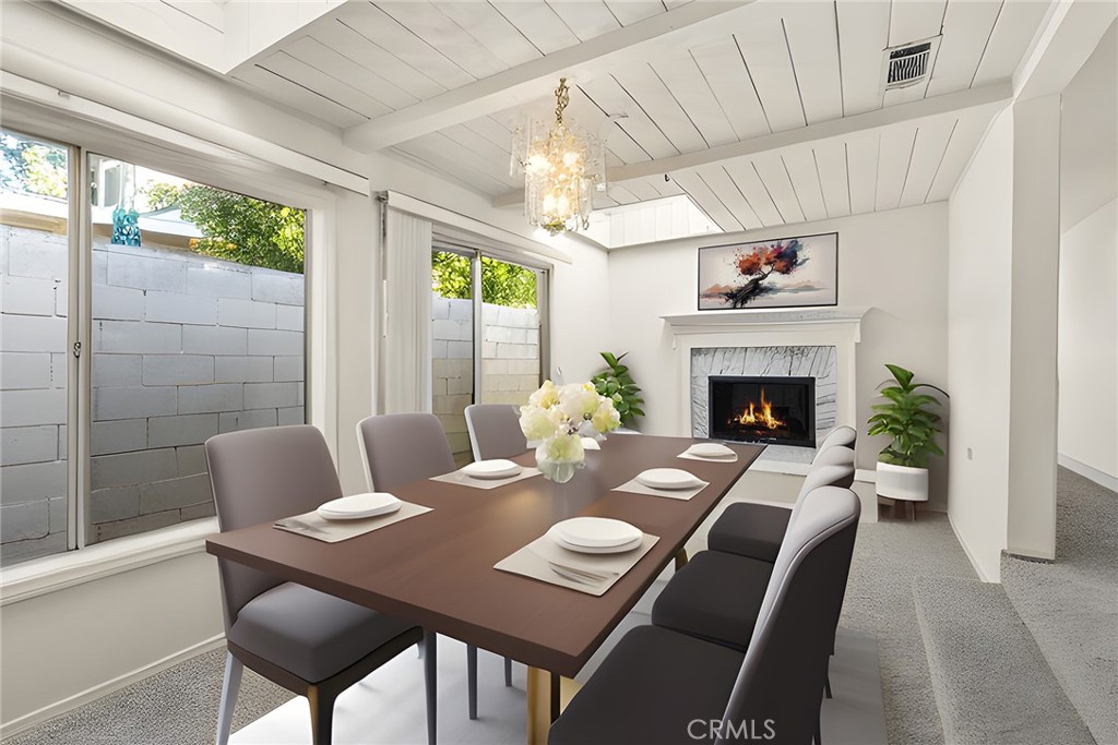 4821 Hampton Road La Canada Flintridge, CA 91011 - Photo 7 of 36 a view of a dining room with furniture window and outside view