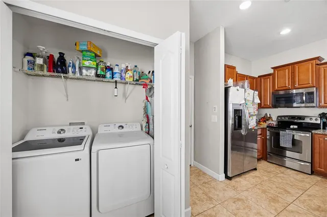 a room with storage and utility