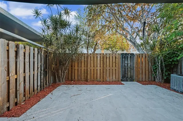 a view of wooden fence