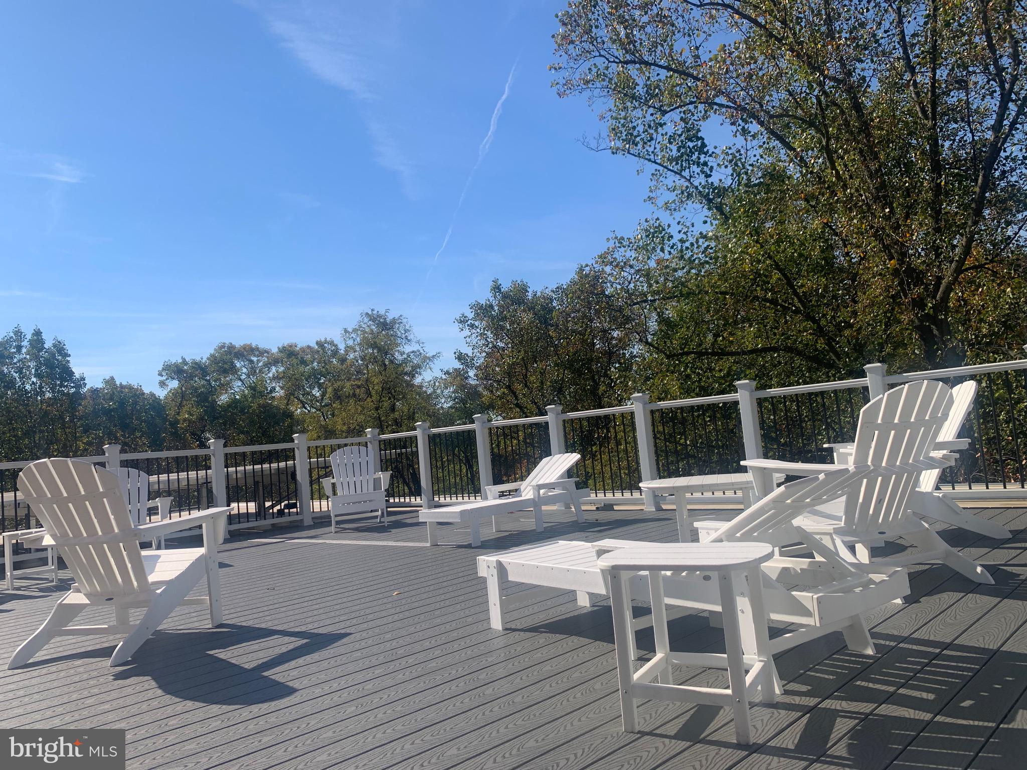 4100 W Street Northwest, Unit 416 Washington, DC 20007 - Photo 22 of 32 a view of roof deck with chairs and potted plants