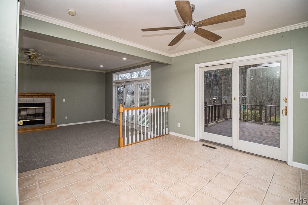 8251 Kirkville Road Manlius, NY 13082 - Photo 17 of 45 eat-in kitchen overlooking large deck