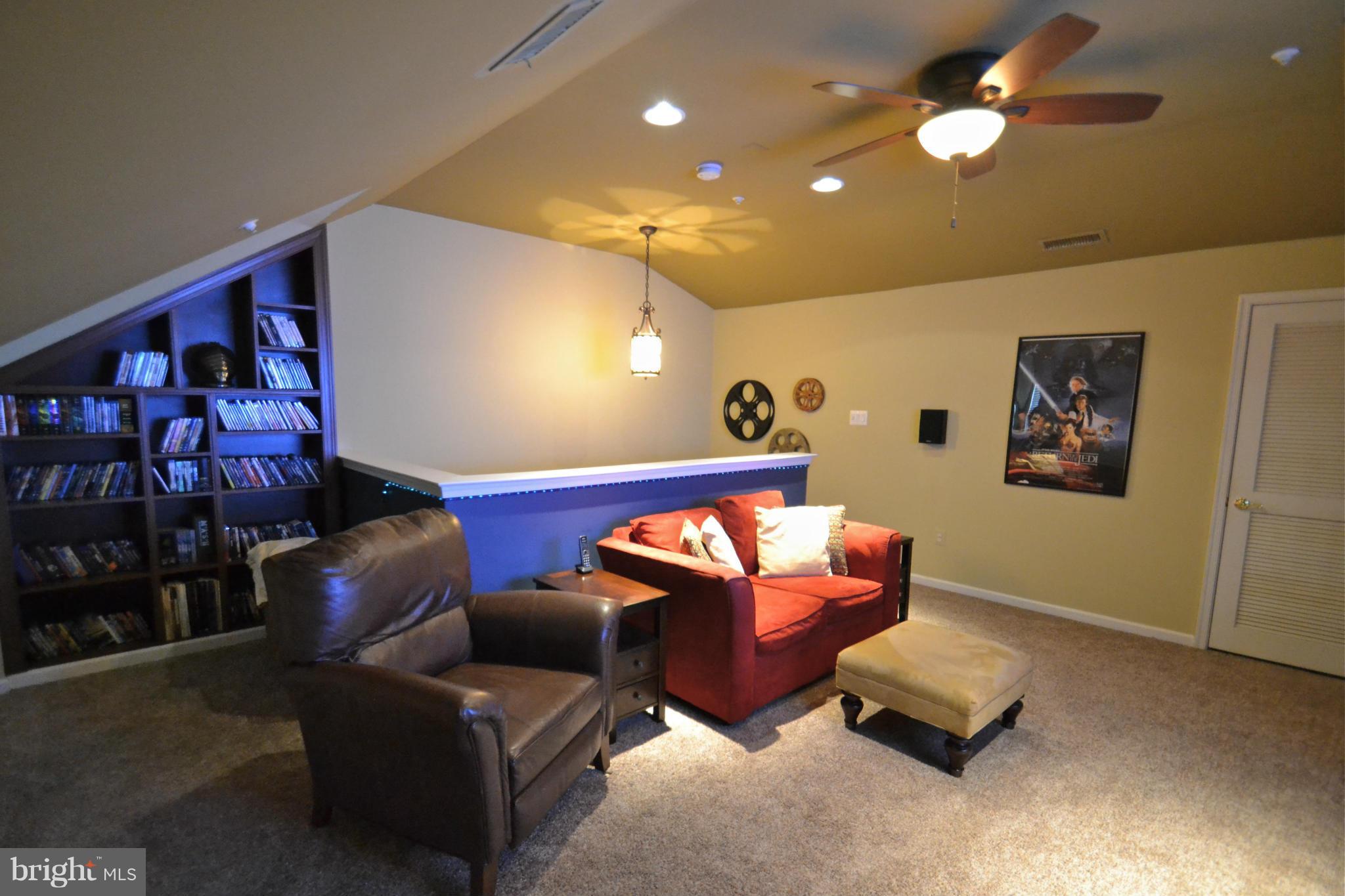 10204 Rutland Round Road, Unit 75 Columbia, MD 21044 - Photo 24 of 30 Built In Shelves in Movie Theater Loft
