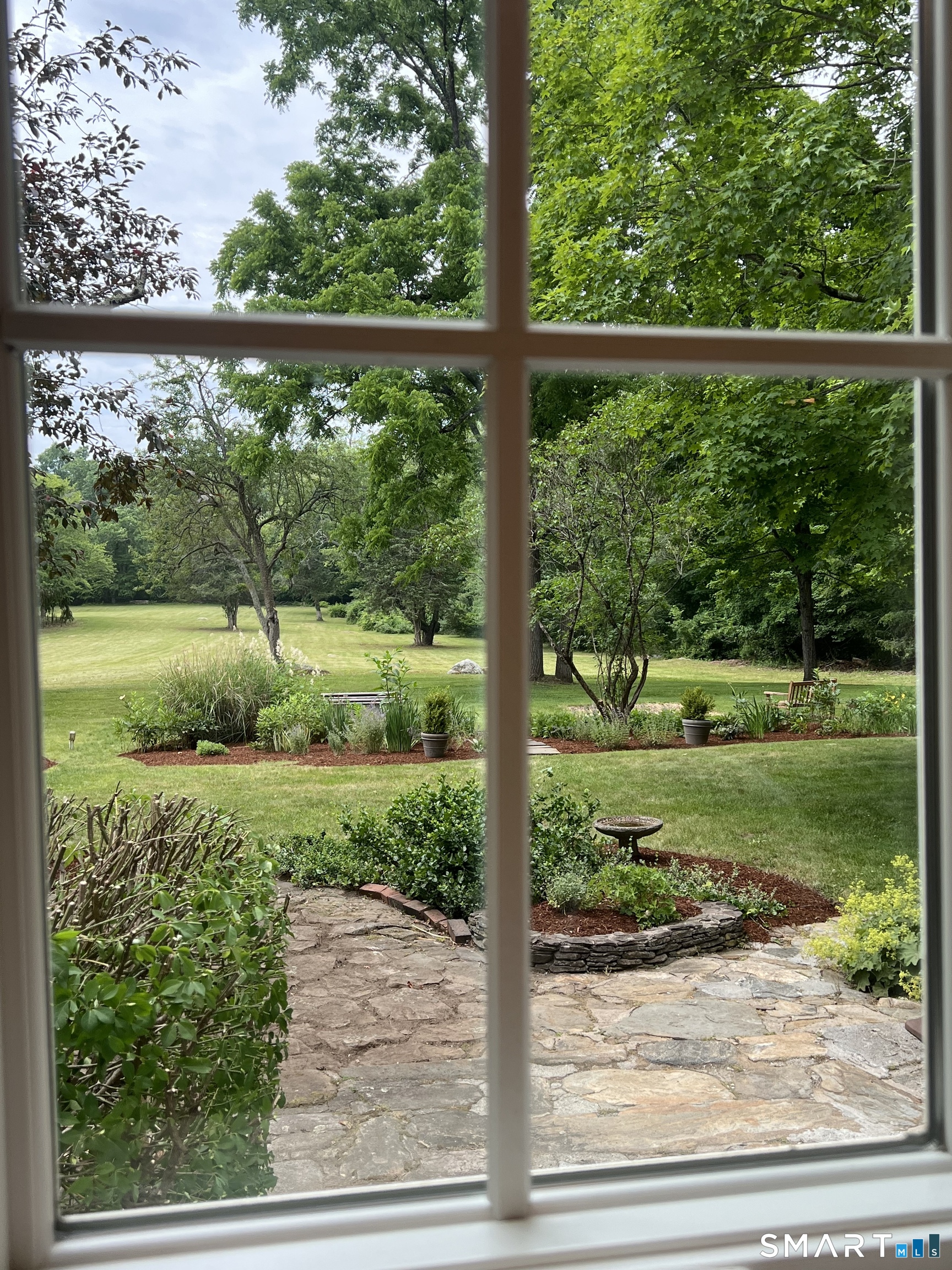 2415 Durham Road Madison, CT 06443 - Photo 24 of 37 Looking out onto Gardens from Kitchen Sink